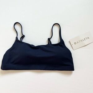 Athleta A-C Scoop Bikini Top Navy Size Small New with Tags